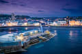 Night time at The Lido in Havres des Pas
