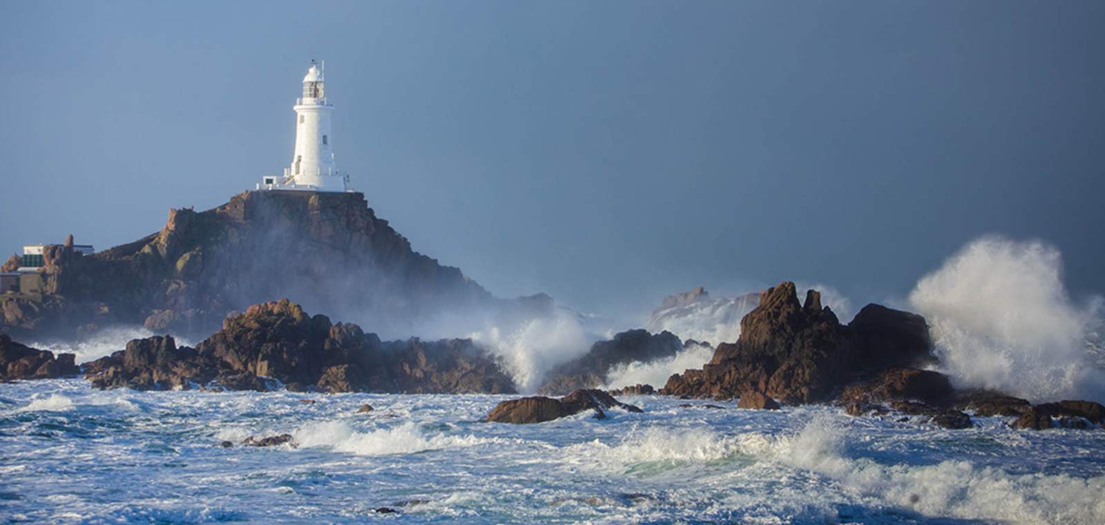Corbiere lightouse on Jersey's south west coast