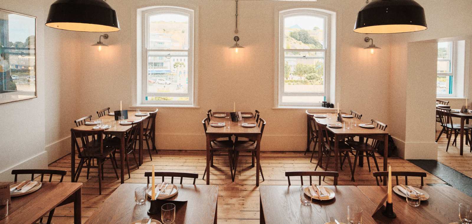 Large bright dining room