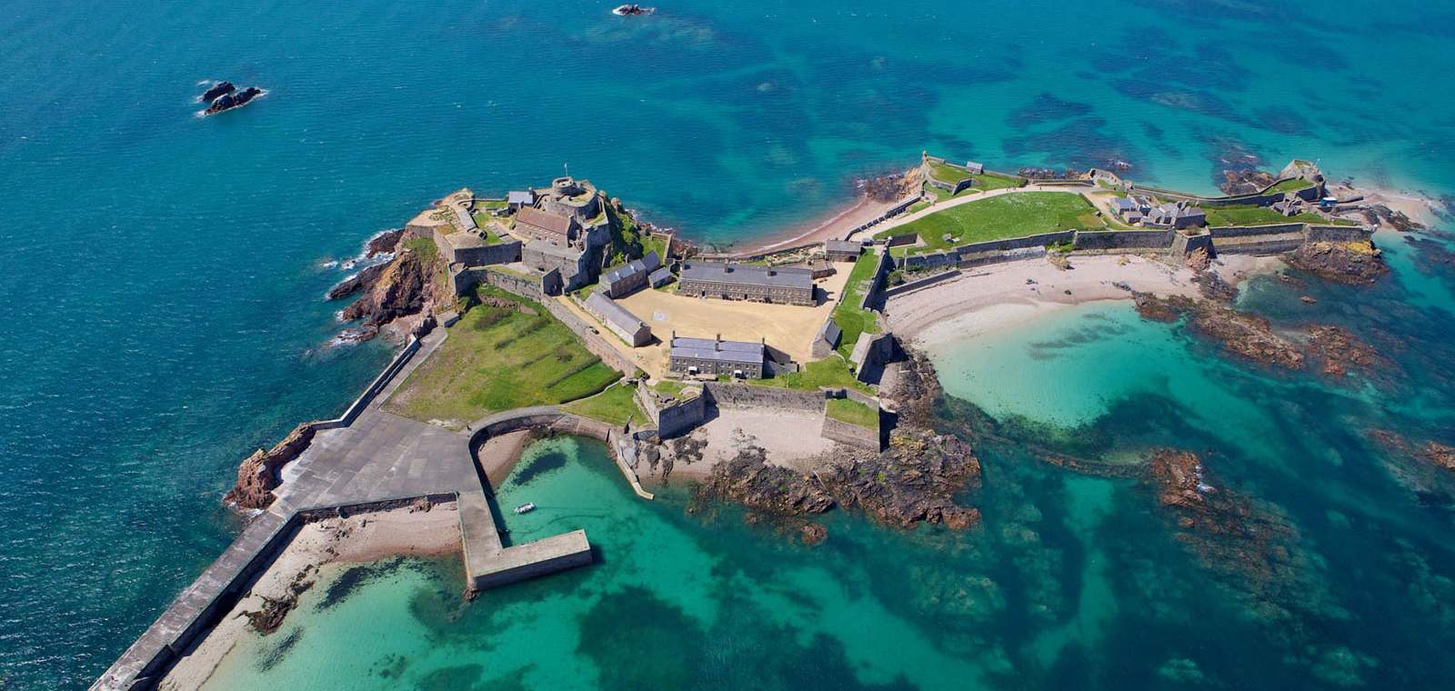 aerial view of the castle