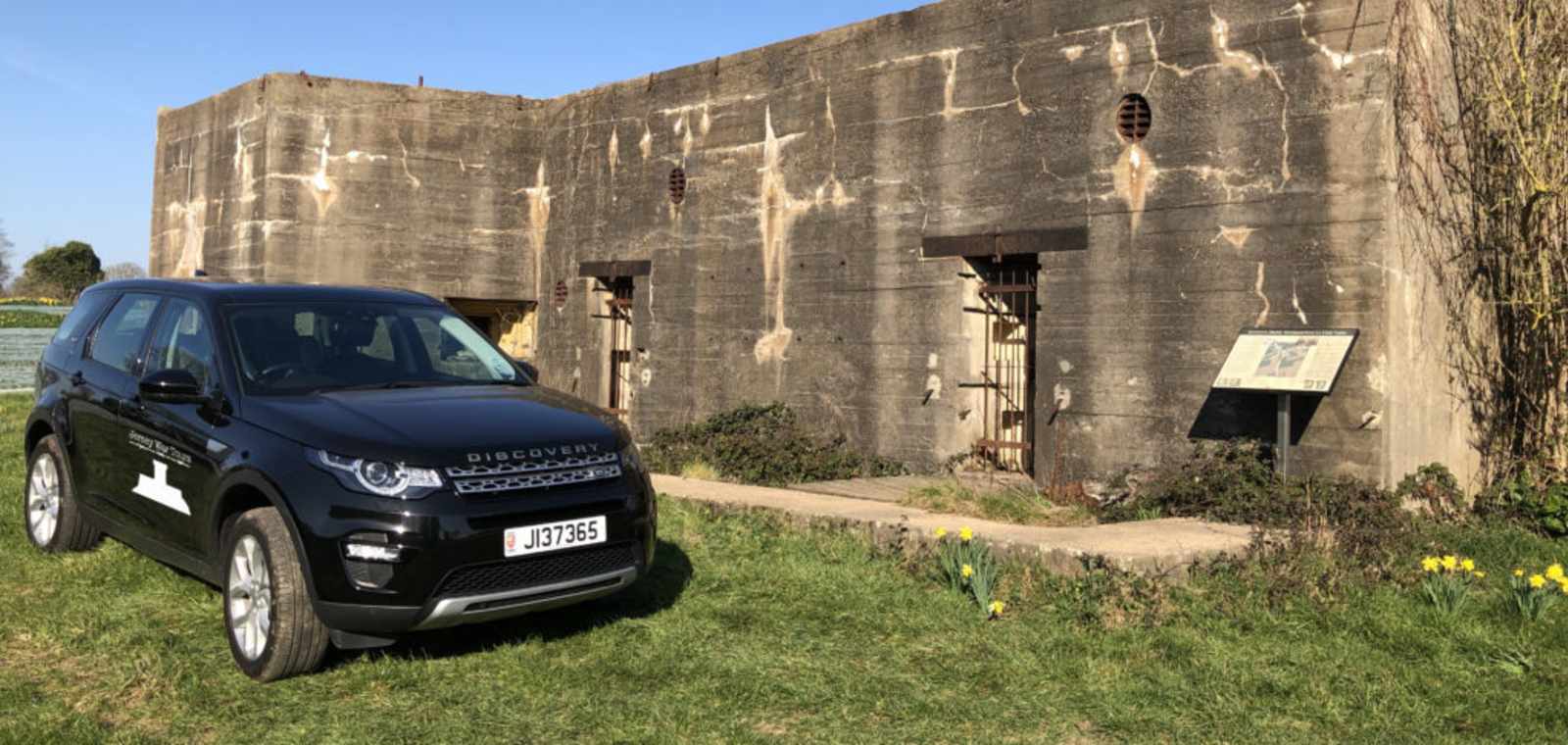 A 4x4 Parked outside a German WW2 Bunker