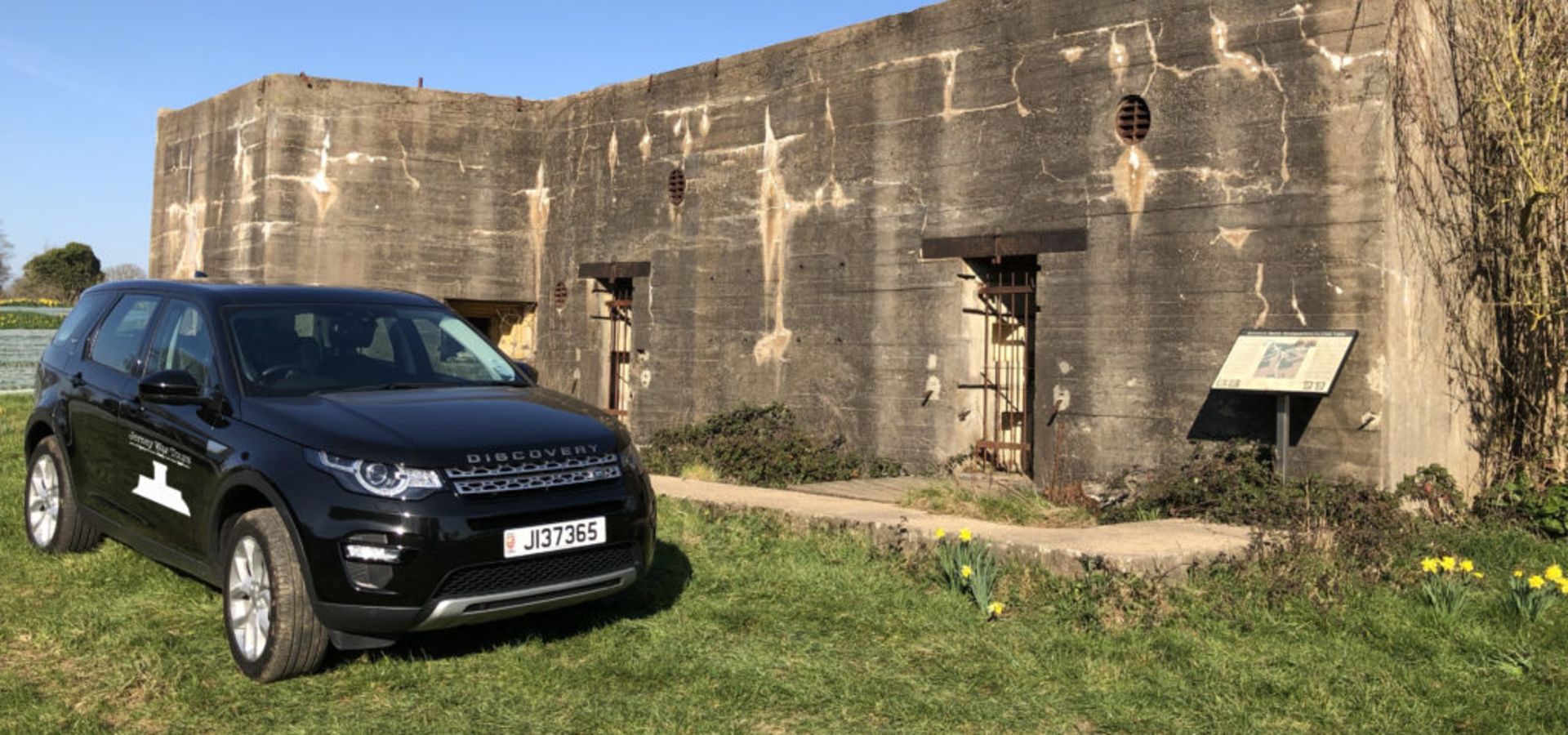 A 4x4 Parked outside a German WW2 Bunker