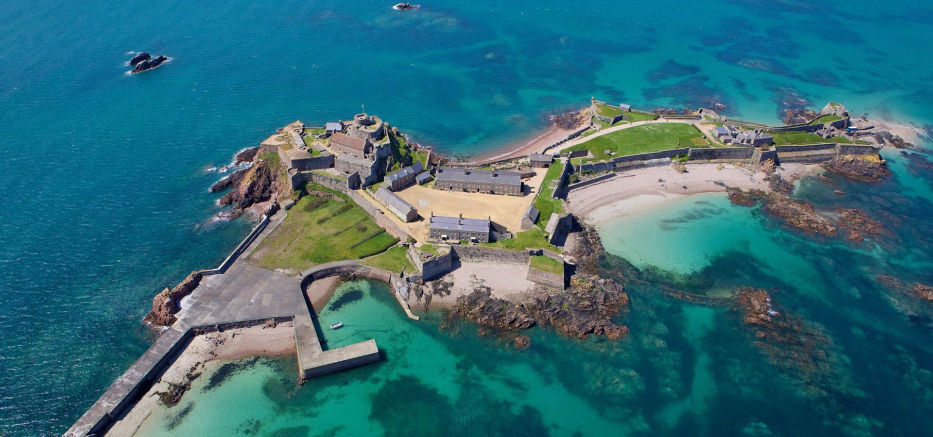 aerial view of the castle
