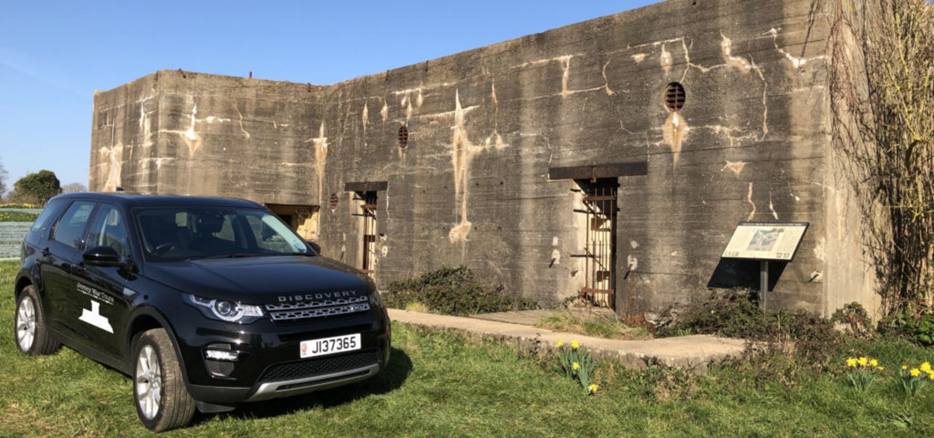A 4x4 Parked outside a German WW2 Bunker