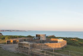 Battery Moltke gun emplacement with view of the sea