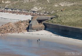 WW2 Bunker on Jersey St Ouens Beach