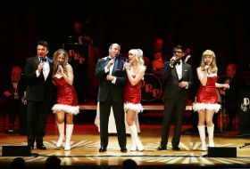 Rat Pack performing at Christmas