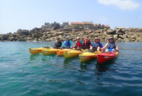 Les Minquiers sea kayak tours. Jersey Kayak Adventures