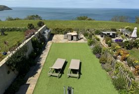 Views over garden and terrace
