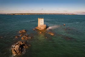 Walk out to tidal locked Seymour Tower to spend a night to remember