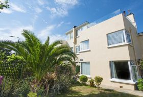 View from the deck of the Shells in St Helier Marina