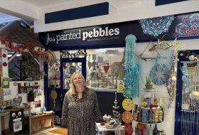 Jo at her shop in the Fish Market