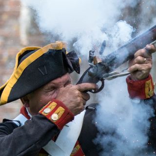 Gun fire at Elizabeth Castle