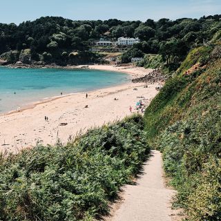 Portelet Bay summer holiday Jersey