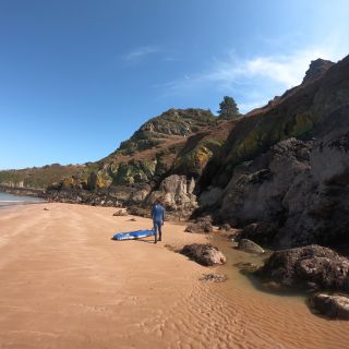 secluded beach