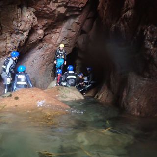 group in cave