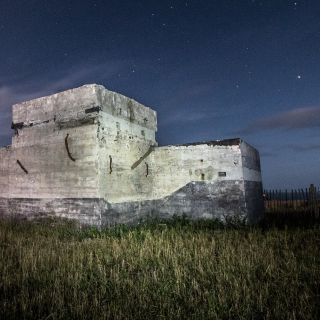 Bunker at night