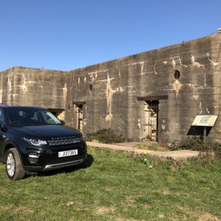 A 4x4 Parked outside a German WW2 Bunker