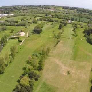 Aerial view of the course