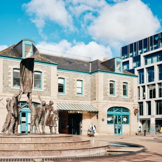 Liberation statue in Liberation Square Jersey