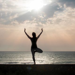 Yoga on the beach