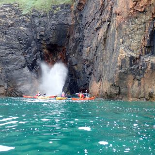 blow hole on the north coast of jersey