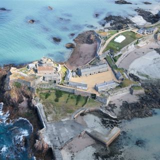View of castle from the air