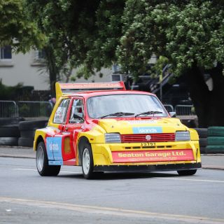 The crowd favorite MG Metro 6R4 historic Group B Rally car