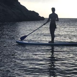 paddle boarder