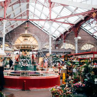 Fountain in Central and Beresford Street Market in Jersey