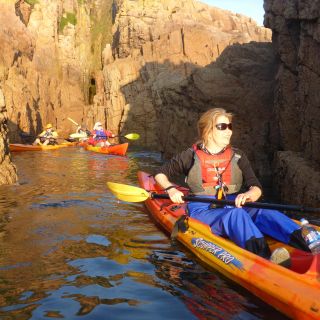 Evening kayak tours. Portelet