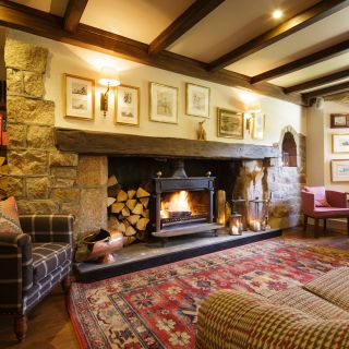 Greenhills lounge log fire