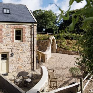 Tea field cottages - looking back
