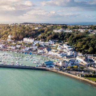 Aerial view of St. Aubin