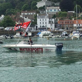 Speed boat in St Aubin