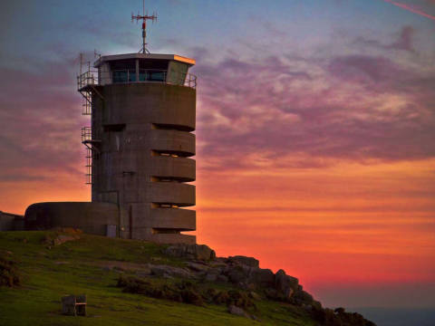 Radio Tower in Sunset