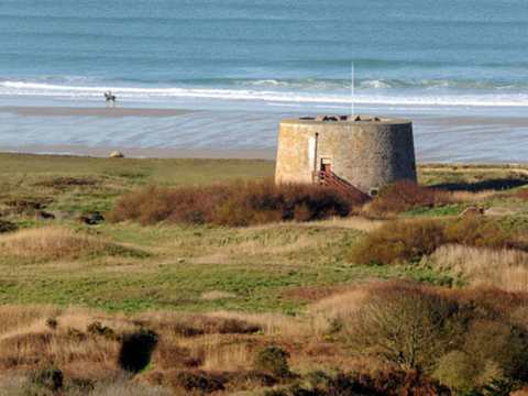 Kempt Tower in St Ouen's Bay