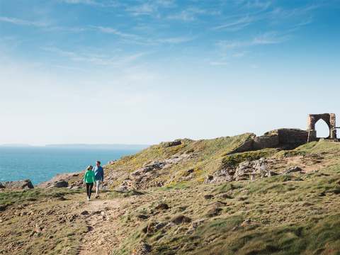 Grosnez Castle sea views Jersey