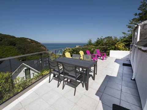 Sea views from patio