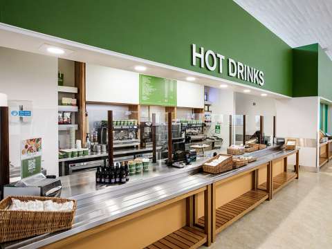 Hot drinks counter at Jersey Airport
