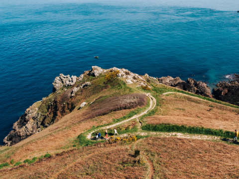 Cliff paths in the Jersey National Park