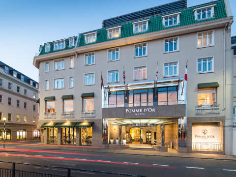 Pomme d'Or Hotel dusk