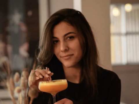 Guest enjoying a drink