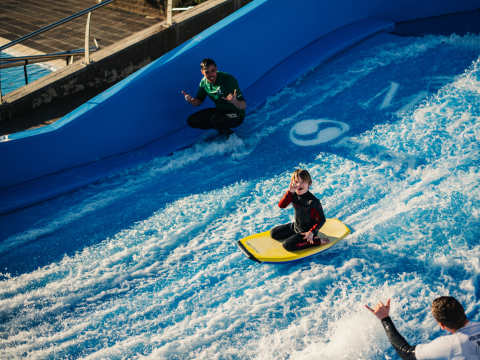 Healing Waves athlete in action