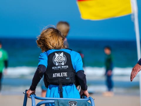 Healing Waves athlete in action