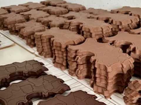 Chocadyllic stacks of island bars milk and dark chocolate