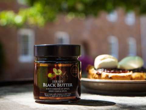 Jersey Black Butter and scones with Black Butter and Cream at La Mare Wine Estate