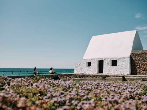 The White Hut in St. Ouen's Bay