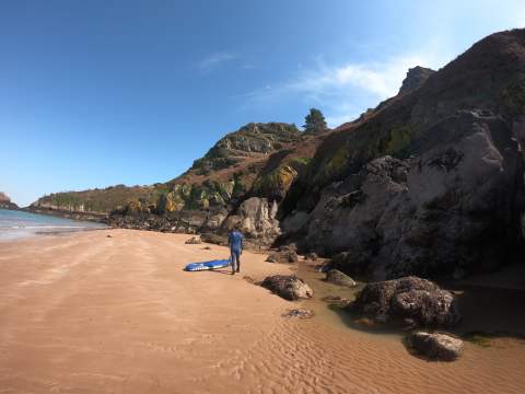 secluded beach