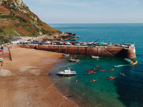 kayaking at Bonne Nuit bay